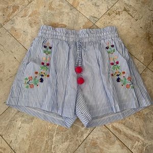 NWOT Hazel Mini Floral Waist Stretch Shorts With Side Pockets Large